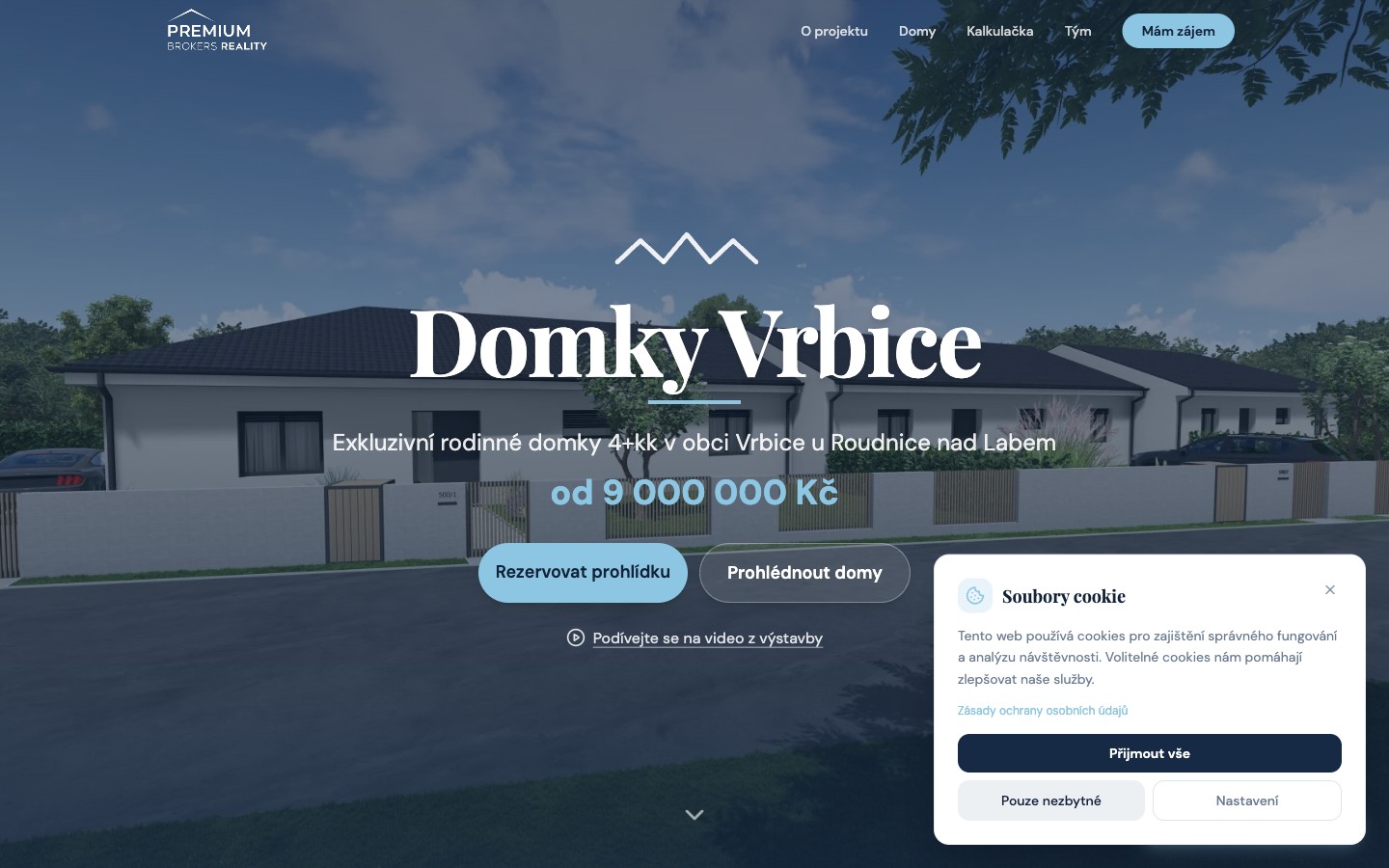 Domky Vrbice — developerský projekt